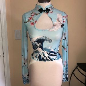 Forever21 sheer crop top